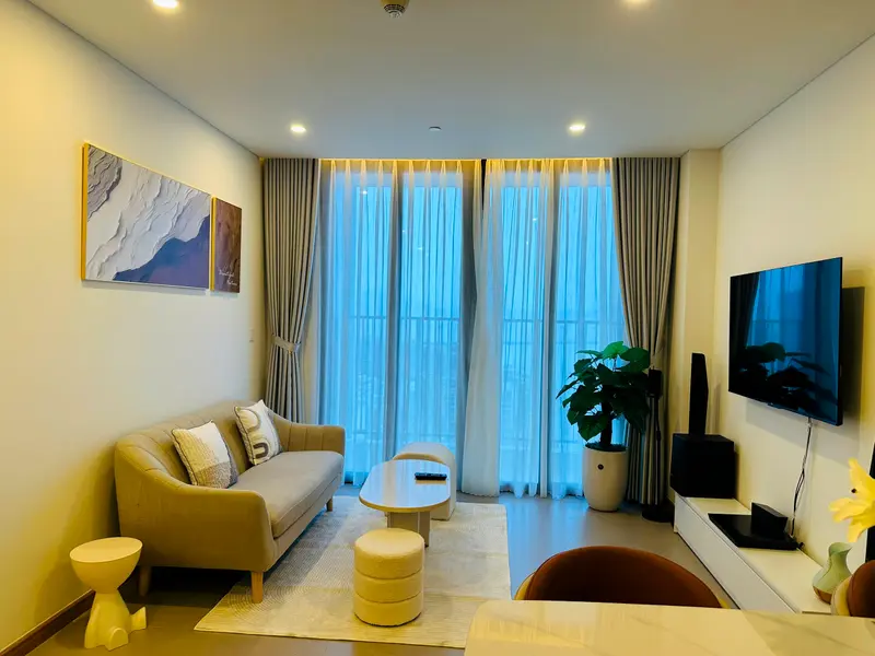 Sam Tower, 2-bedroom apartment, living room